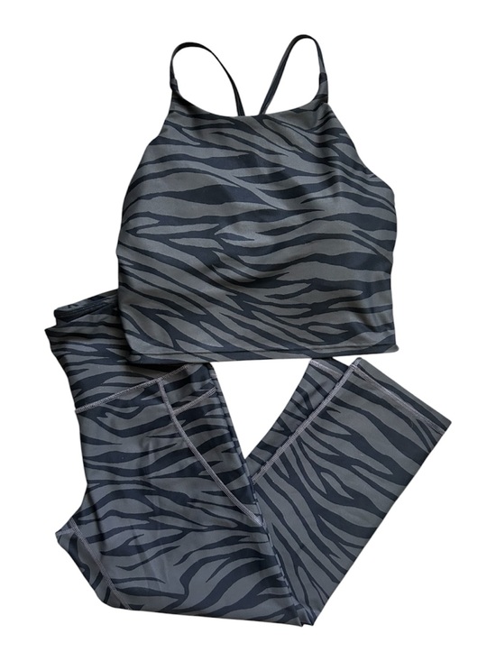 Old Navy Pants - Old Navy Gray and Black Zebra Print Gym Set both size Medium